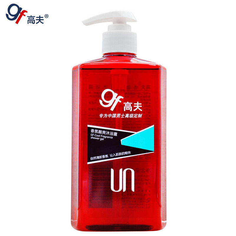 gf/高夫男士香氛酷爽沐浴露乳400ml 洗发水 沐浴二合一 清爽清洁