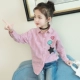 Áo sơ mi nữ mùa thu 2018 phiên bản Hàn Quốc mới của bé trai cotton dài tay áo sơ mi sọc trẻ em