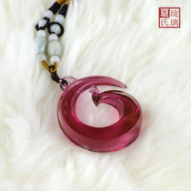 Xias Glazed Pendant Phoenix Dance Nine Heavens Phoenix Pendant Clear Birthday Blessings Ornaments Gift Souvenirs