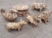 Han Tang 3color horse ceramic cow antique antique Tang 3color old porcelain personal collection