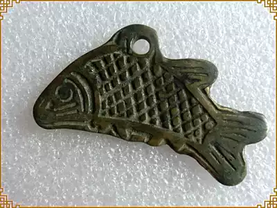 Antique handicrafts Antique bronze (3882 fish-shaped evil) exquisite appreciation