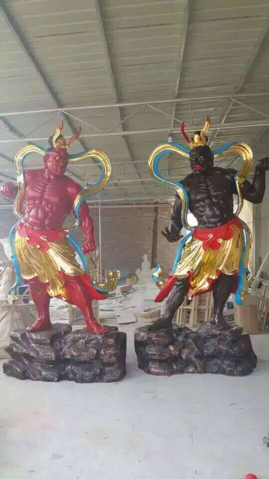 Manufacturers direct sales of large temple resin statue glass fiber sticker gold stained 3 m Dalix Hum 2