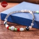 Mùa hè ngọc bích 2019 mới retro phong cách dân tộc pha lê gợi cảm hoang dã đơn giản chân nữ trang sức lắc chân nữ bạch kim Vòng chân