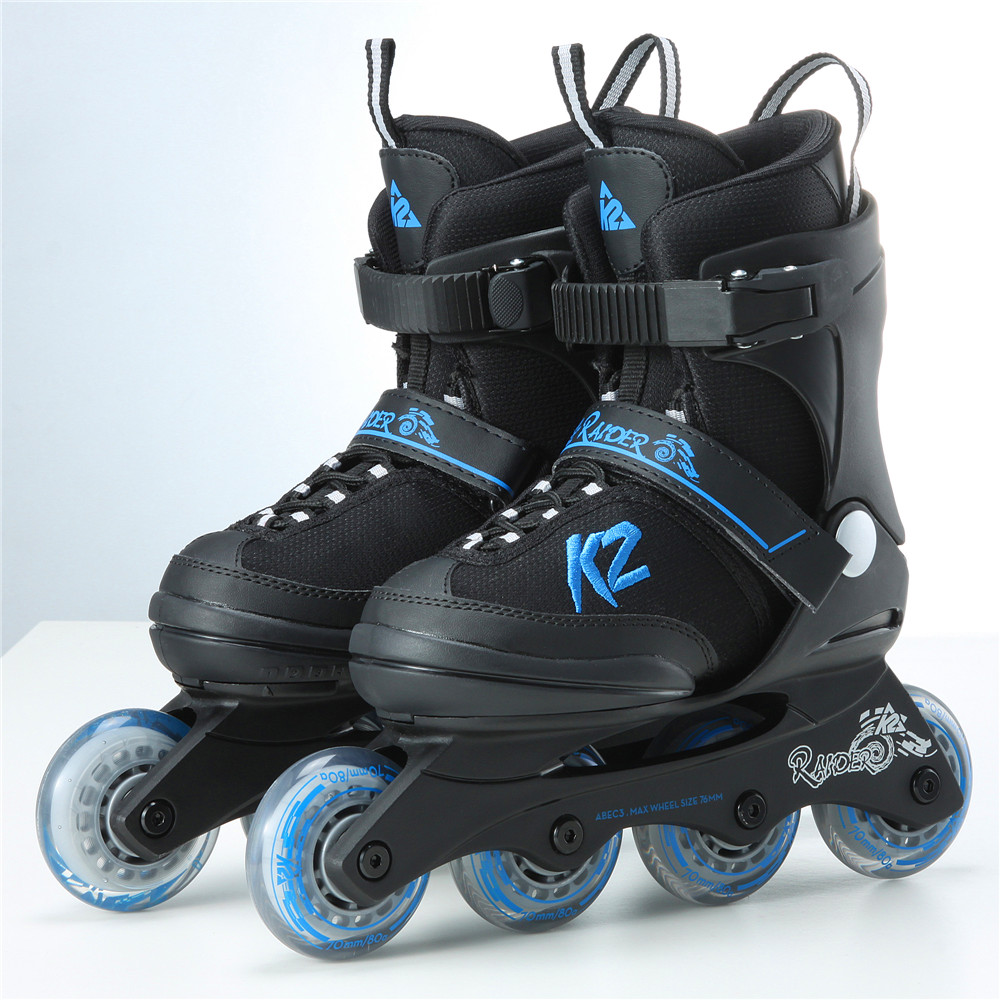 American K2 RAIDER children's boys professional high-end training adjustable leisure soft-surface roller skates