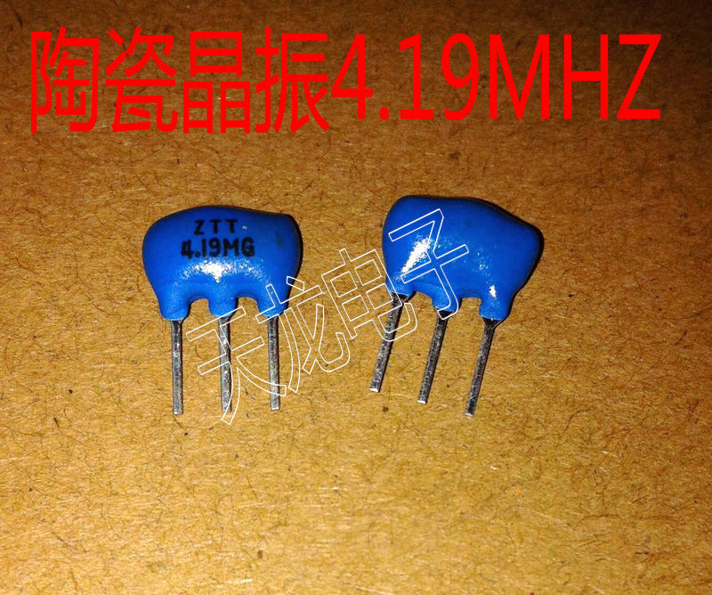 Ceramic crystal vibration 4 19MHZ ZTT4 19MG Direct Plug crystal vibration Tripod ZTA4 0M ZTT4 19MG