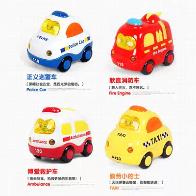 Must buy super resistant to fall cute smooth non-angular track toy car inertia sound and light toy car Multi-models