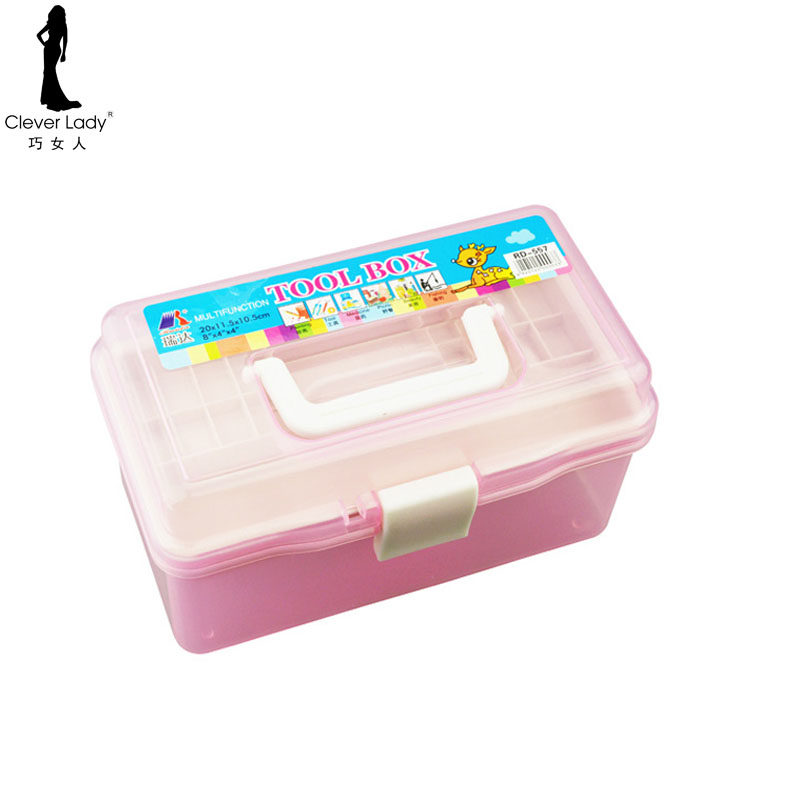 专业美甲工具箱 指甲油胶配件收纳小盒子 美容美甲工具收纳箱