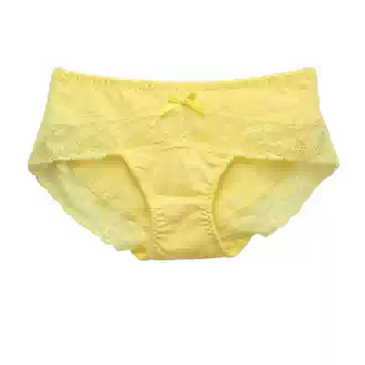 Women's sexy embroidery seamless lace color cotton panties Girls mid-waist lace seamless underwear