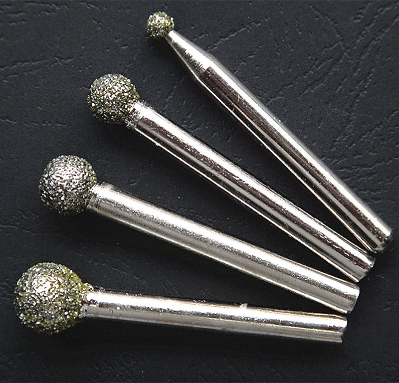 Diamond grinding head flower gang rock head large coarse sand 30-mesh round ball engraving grinding head durable Xu Feng