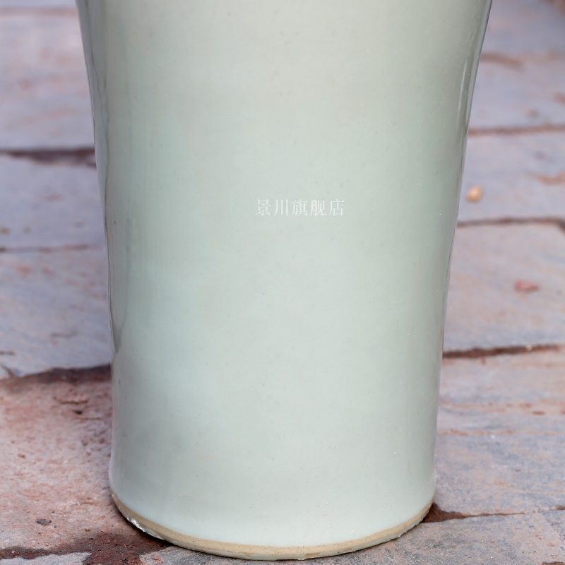 Goddess of mercy bottle of pure white lotus seed bottle vase of porcelain of jingdezhen ceramic landing big vase sitting room big furnishing articles