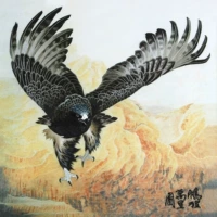 Nổi tiếng cổ thêu nghệ thuật thêu thêu DIY kit người mới bắt đầu vẽ tranh trang trí thủ công Pengcheng Wanli Eagle 35 * 35CM tranh thêu hoa mẫu đơn