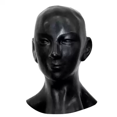 Face headgear three-dimensional mask Long neck Thick high elastic No zipper Transparent multi-color one-time molding engraved grinding female white