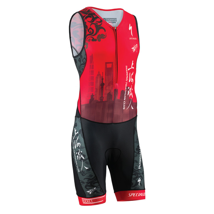 RSS Elite Shanghai Iron Man Customized Men Triathlon Short Sleeve Cycling Service