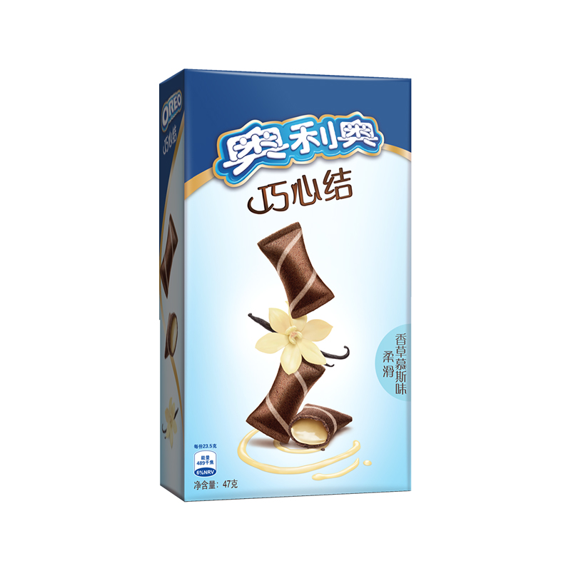 【天猫超市】亿滋 奥利奥巧心结柔滑香草慕斯味47g 办公室小零食