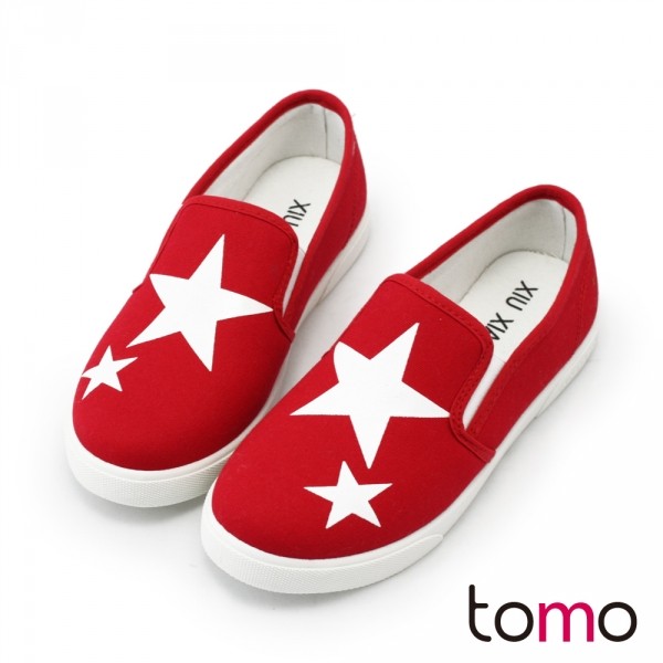 TOMO?帆布星星造型平底休闲鞋-3色【K160AF1011台湾官网直邮进口
