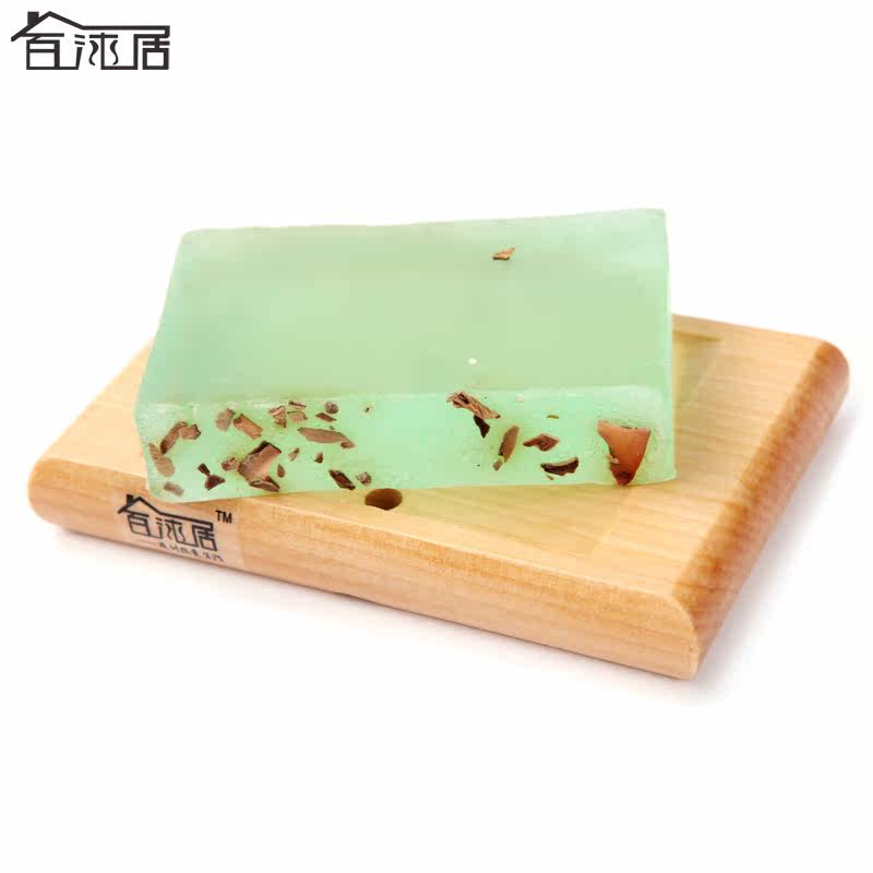 百沐居 天然木质肥皂盒肥皂架手工皂架皂托 抗菌香皂盒防积水
