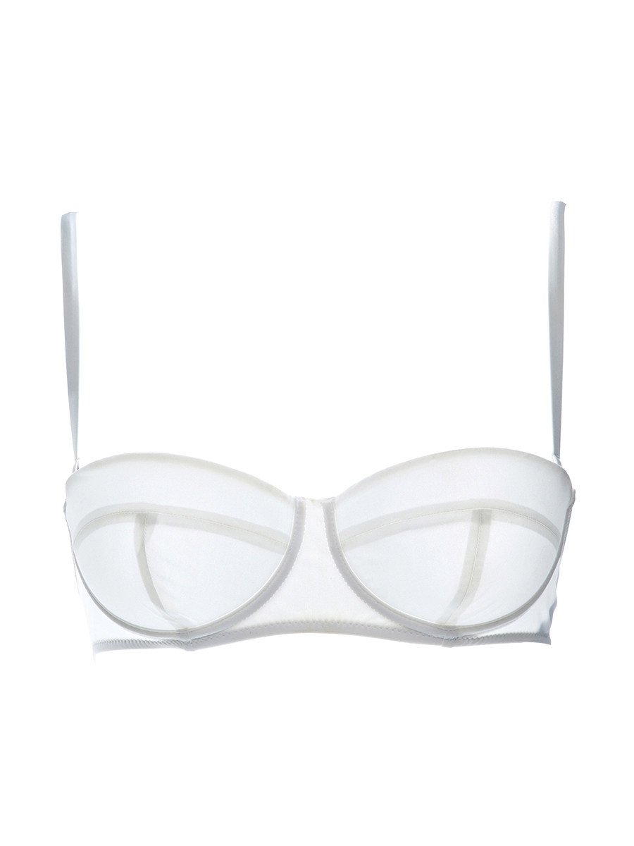 Dolce&Gabbana 白色简约款吊带泳衣