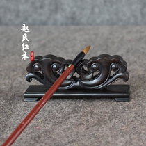 Mahogany brush pen holder Pen mountain pen holder Wenfang Sibao Calligraphy supplies Solid wood pen holder Purple Sandalwood pen holder