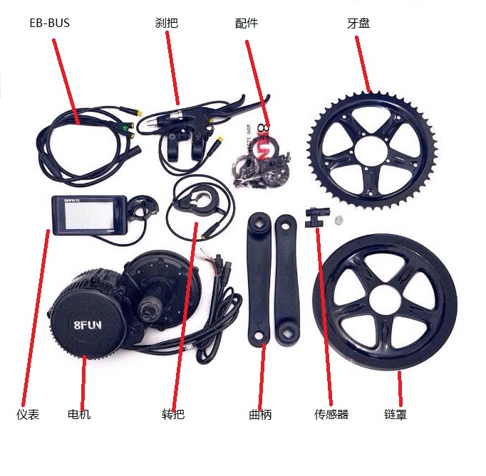 Bafang mid-mounted motor