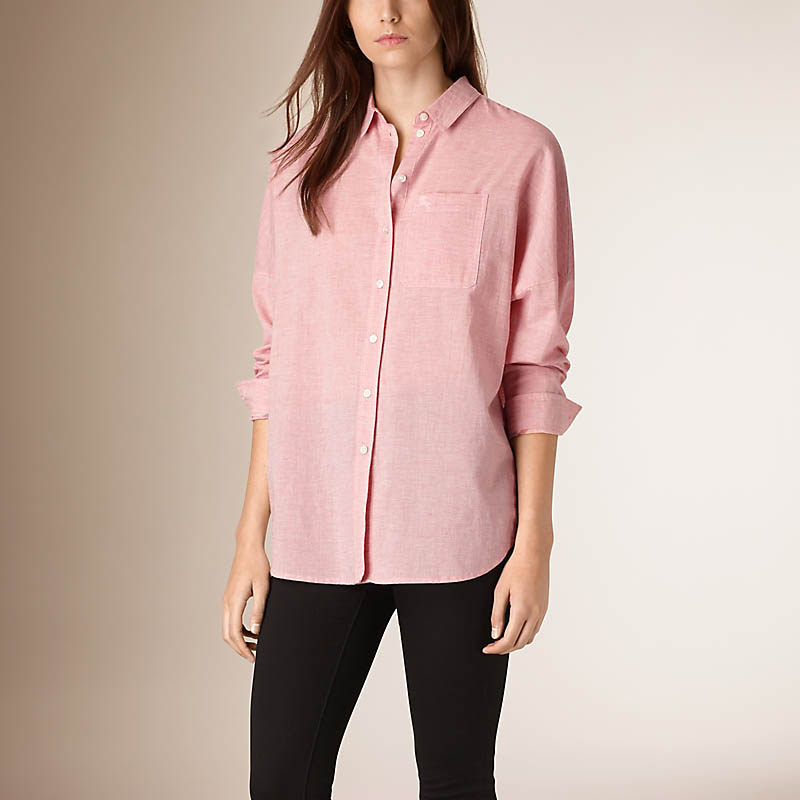 BURBERRY/博柏利超大廓形棉质衬衫 40129731