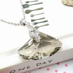 台湾官网直邮进口【伊饰晶漾】香槟镶钻水晶项炼