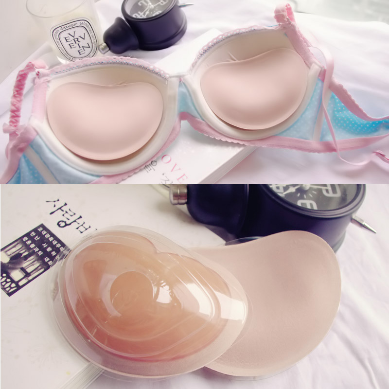 (Teenage Swimsuit) thickened Breathable Invisible sponge chest cushion ultra-thick and small breasted to woo underwear inserts