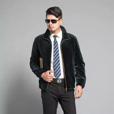 New mink coat men's whole mink stand collar mink fur men's fur coat men's mink coat