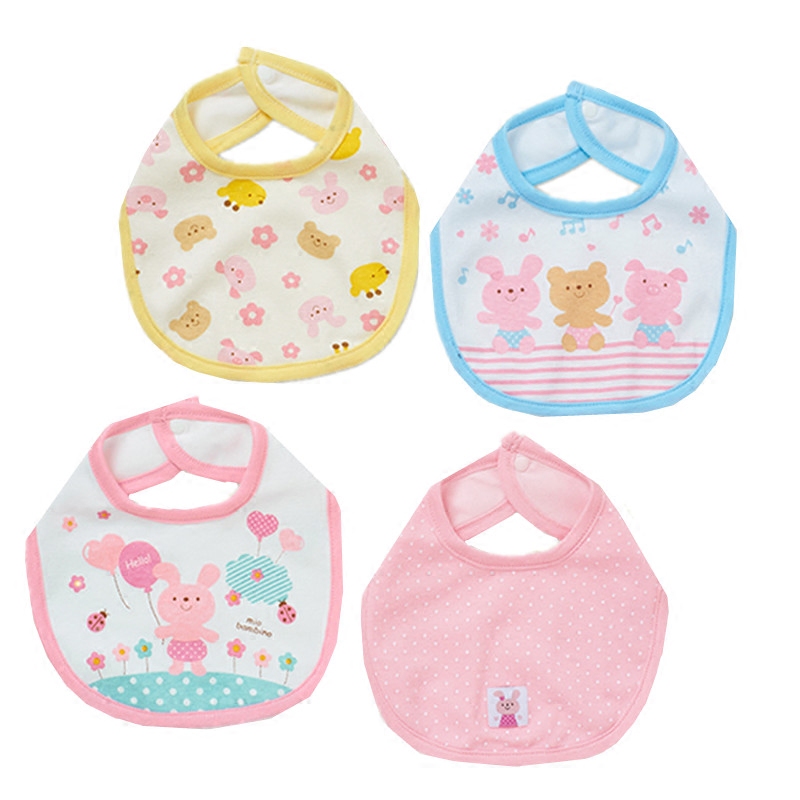 Spot Japan procurement Nishimatsuya newborn baby bib bib 3 4 pieces into a variety of optional