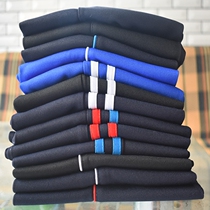 School Pants Blue Sport Pants Men High School Students School Uniform Pants Mens Pants White Side Blue Side Spring Summer Thin book to do