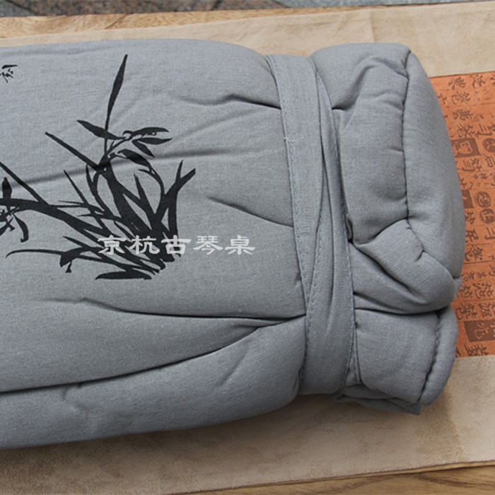 (Gyeonghang Guqin Table) Linen Brice Yellow Guqin Bag Flax Buguqin Sack Grey Guqin Bag