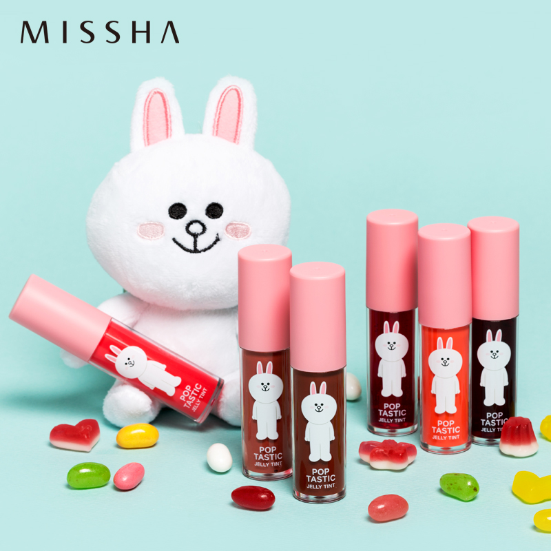 Missha/谜尚LINE FRIENDS 染唇啫喱 水感不油腻 哑光持久染唇液