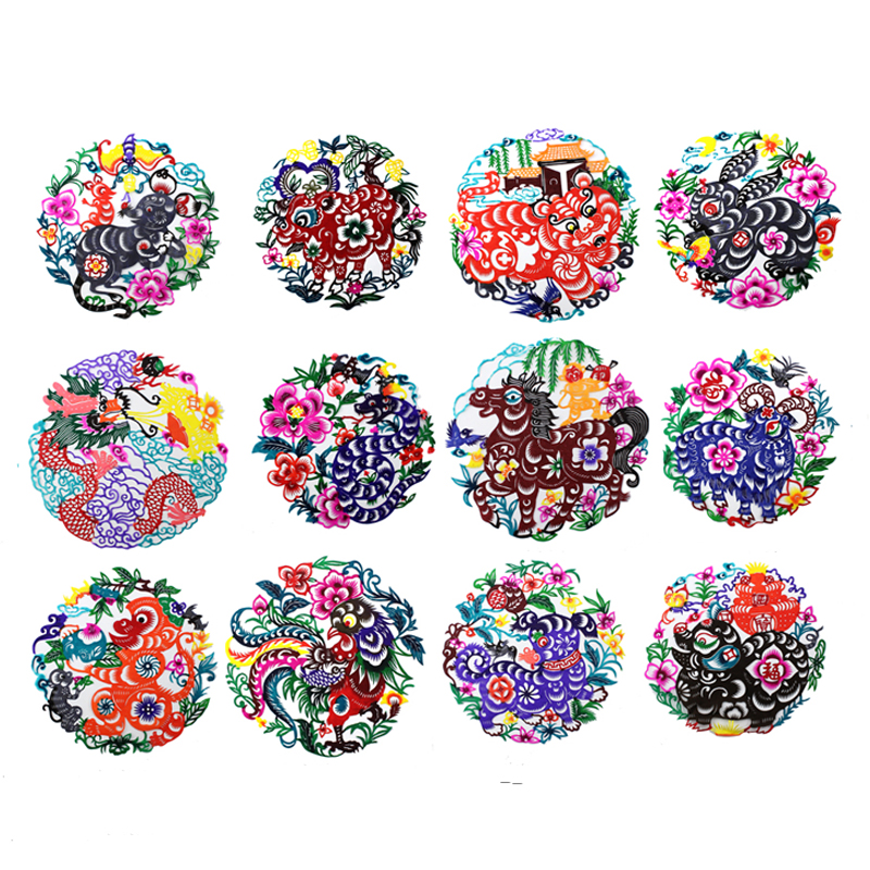 覃孟斋剪纸画装饰画窗花 jzjz20001