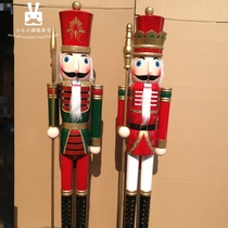 Walnuts Clips Soldiers Oversize 180cm1 8 m Hotel Mall Opening New Year Merry Christmas Decorations Hem
