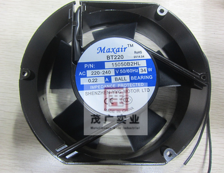 Maxair BT 15050B2HL AC Heat dissipation fan 15050B2H Ball Ball