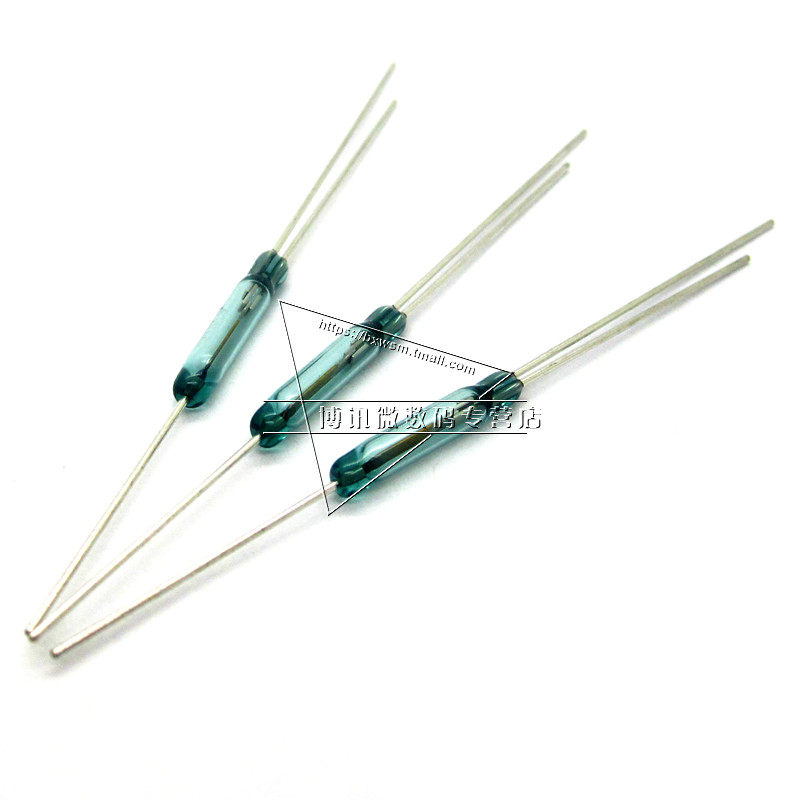 一路常闭 一路常开 3脚干簧管 磁控开关 玻璃2.54*14MM