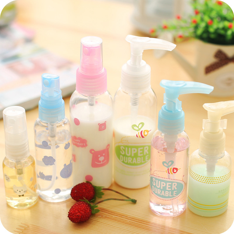 Colorful House Travel Pressing Shampoo Shampoo Bottled Bottle Washing Lotion Lotion Shower Gel Foggy Bottle