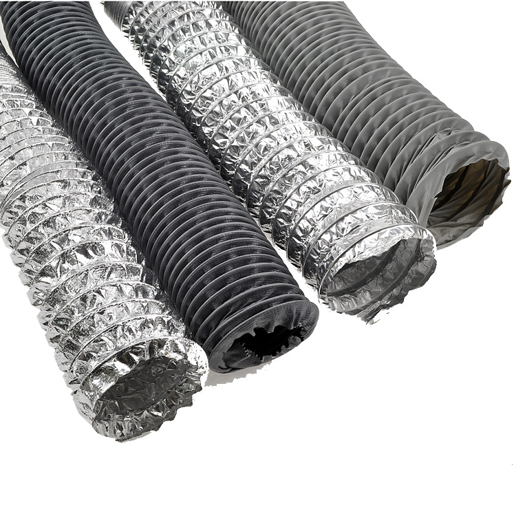 PVC nylon cloth glass fiber cloth aluminum foil telescopic hose 65mm75mm100mm smoking cover Smoking instrument exhaust pipe