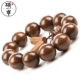Shuo Heng Jin Si Tan Bracelet Cặp đôi nam nữ mẫu mã Cat Eye Sandalwood Bracelet 20 18 15 Hạt Nhà máy hàng loạt - Vòng đeo tay Clasp Vòng đeo tay Clasp