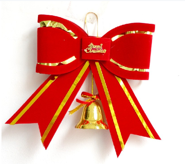 Christmas Butterfly Knot Christmas Decorations Large Small Size Optional Christmas Pendant Hotel Mall Door Hang