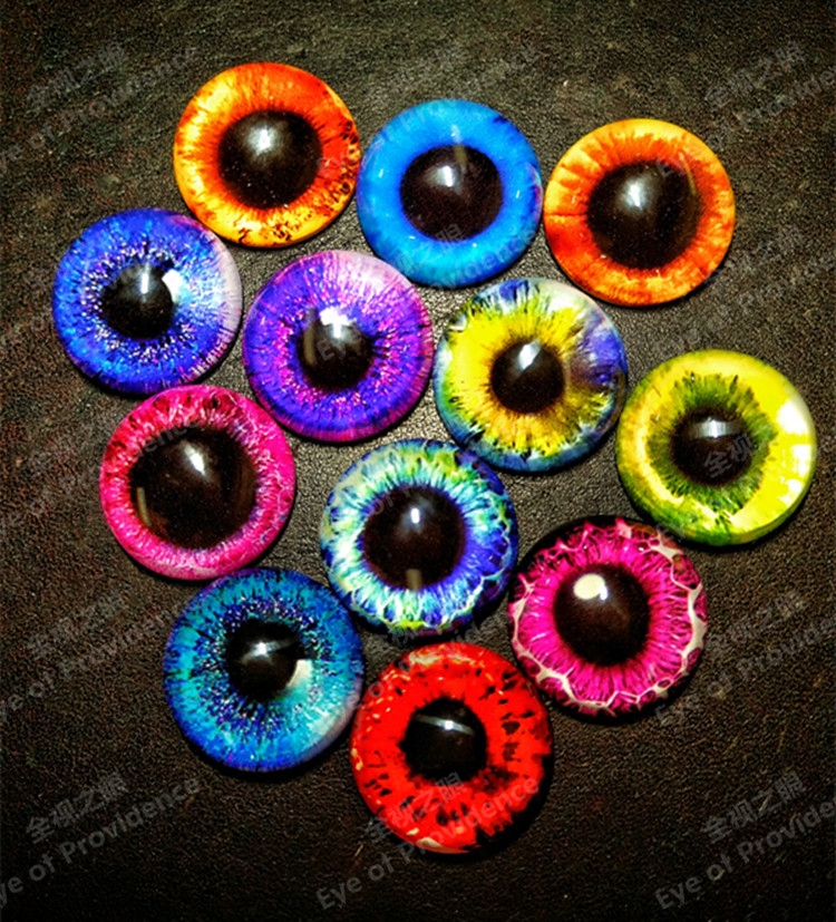 Glass glass prosthetic eye artificial eye specimen eye cat eye lizard eye DIY eye ring eye handmade eye all-seeing eye