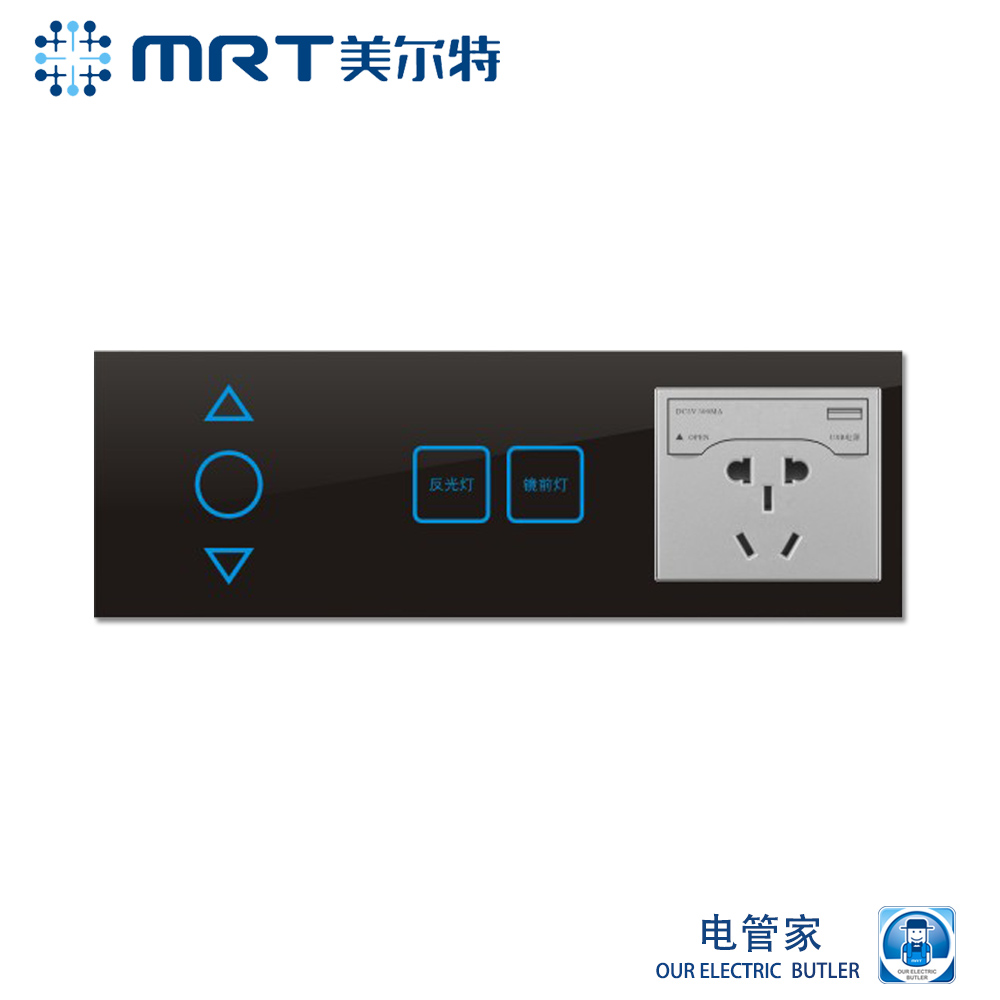 Touch switch bedside switch control panel three-position combination switch hotel bedside cabinet switch panel
