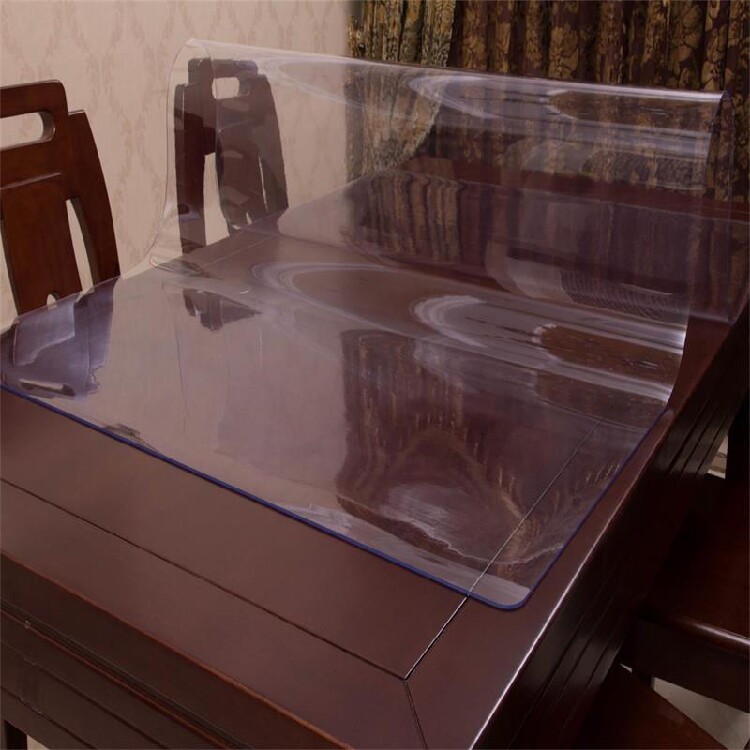 Transparent PVC soft glass table transparent PVC soft glass table transparent PVC soft coil waterproof free washing 1mm 2mm 3mm