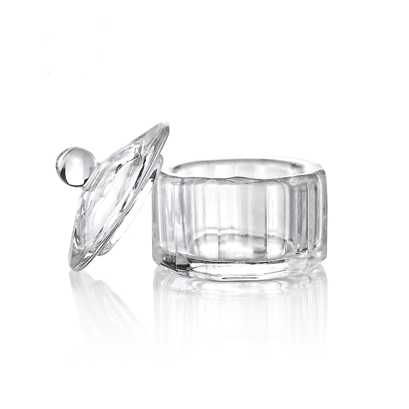 KaSi美甲玻璃水晶杯 水晶液水晶甲洗笔水杯子 光疗笔刷杯子工具