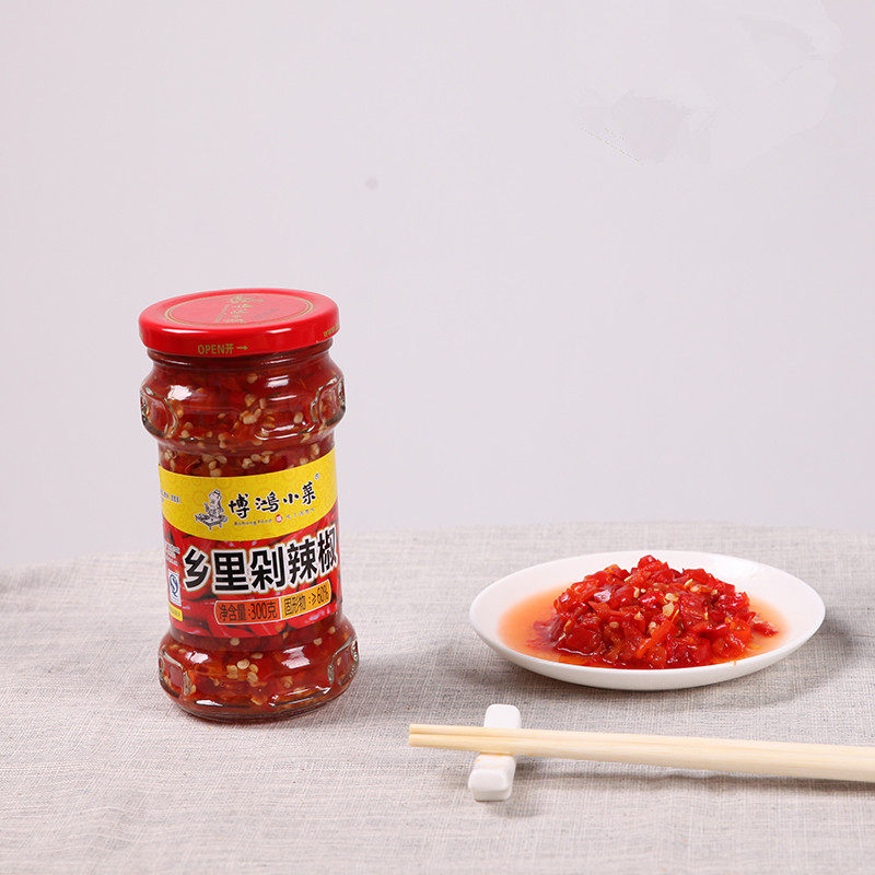 【天猫超市】博鸿小菜 乡里剁辣椒300g/瓶 剁椒鱼头调味酱拌饭