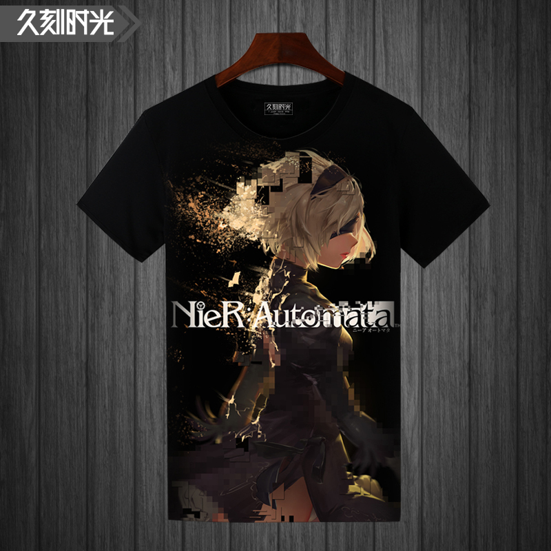 Nier Mechanical Era 2B Sister T-Shirt Round Neck Large Size Underwear Sister Bottoming Shirt Student Teenagers Trbottomy Clothes