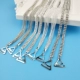 Đồ lót dây đeo vai phụ kiện vô hình chống trượt rhinestone áo ngực dây đeo vai mùa hè đẹp trở lại mà không có một từ cổ áo dây đeo áo ngực