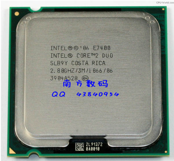 Intel cool-wise 2 dual-core E7400 loose sheet CPU desktop computer 775 pin 2 8G 3M 1066 original dress