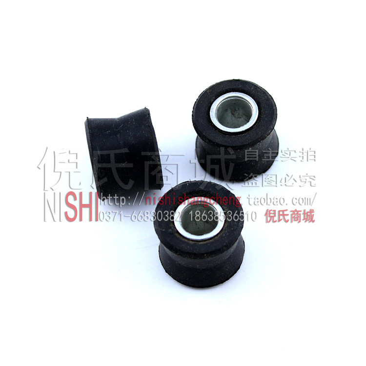 Rear shock absorbing cushion rubber electric car rear shock absorbing bush fixed ring electric bicycle rear fork electric bicycle rear fork screw fixing sleeve after locomotive