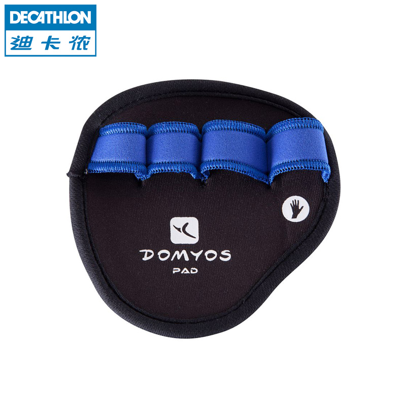 迪卡侬 健身力量训练透气防滑哑铃手套护掌一对装 DOMYOS EQ