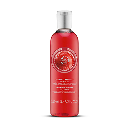 第一个半价The body shop蔓越莓身体沐浴露滋润肌肤清香250ml